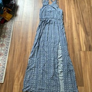 American eagle blue coral dress